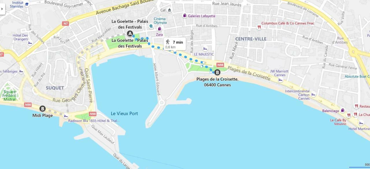Apartmán La Goelette - Palais Des Festivals Cannes Exteriér fotografie